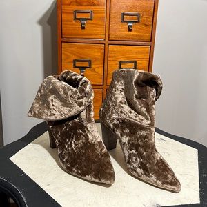 Free People Velvet Ankle Boots